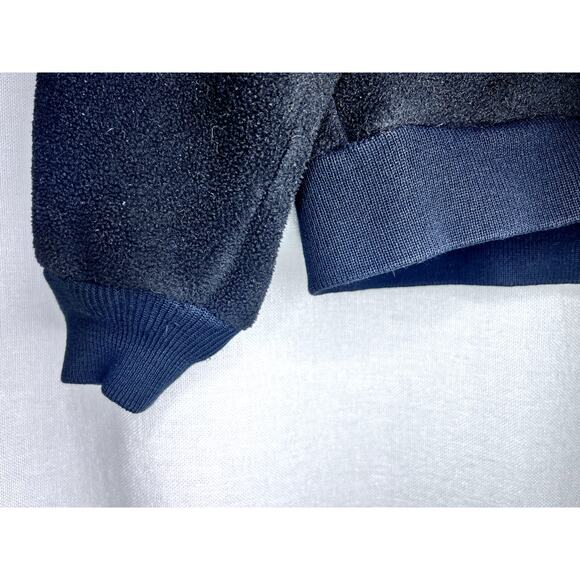 Vintage Cabela's Fleece Polartec Black Blue Made In USA ZIp Up Jacket - Picture 5 of 9